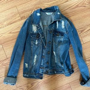 medium wash denim jacket